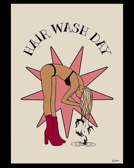 Premium Matte Paper Poster Hairwashday Large