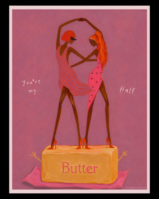 Premium Matte Paper Poster ButterHalf