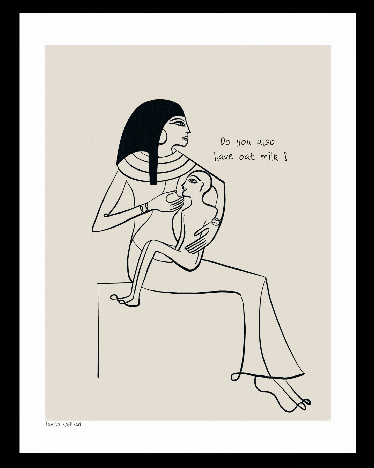 Premium Matte Paper Poster Oat Milk