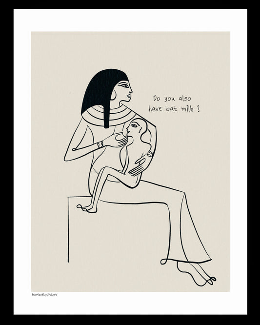Premium Matte Paper Poster Oat Milk