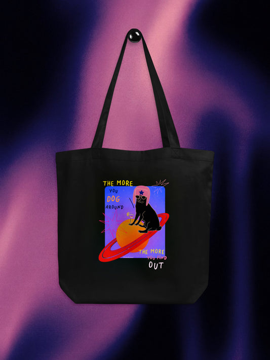 Dog Around Organic Cotton Tote Bag