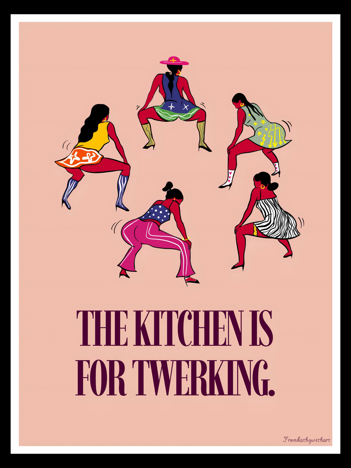 Premium Matte Paper Poster Twerking Large