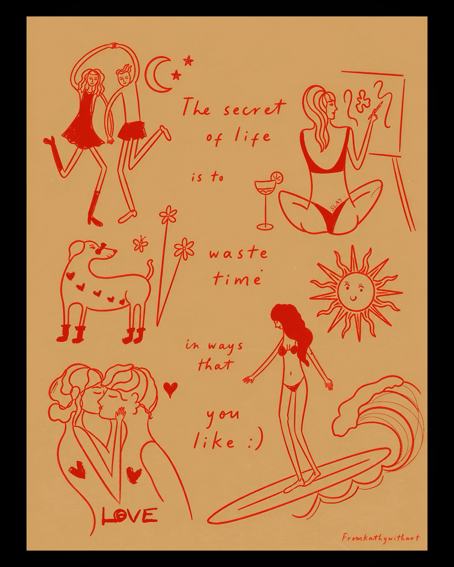 Premium Matte Paper Poster ThesecretofLife