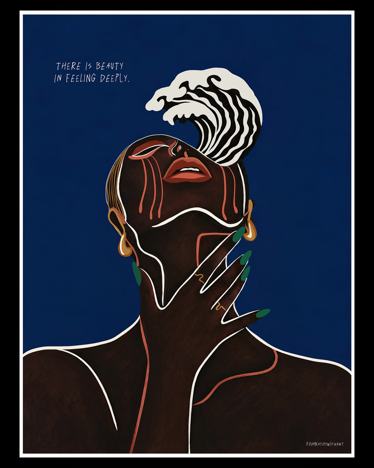 Premium Matte Paper Poster Feeling Deeply Large