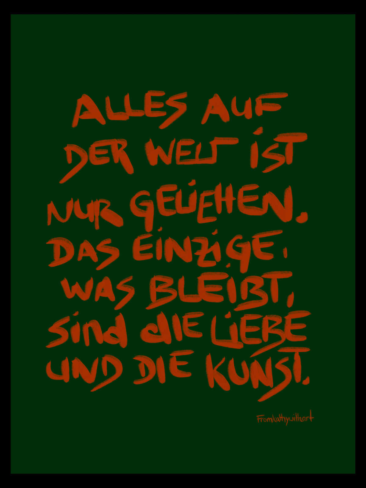 Premium Matte Paper Poster Liebe und Kunst
